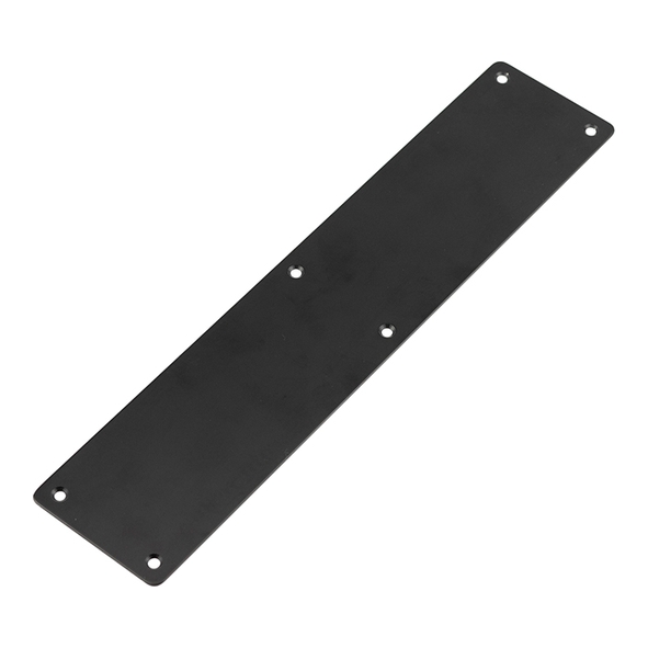 JMB81 : 300 x 75 x 1.0mm : Matt Black : Jedo Nero Radiused Finger Plate
