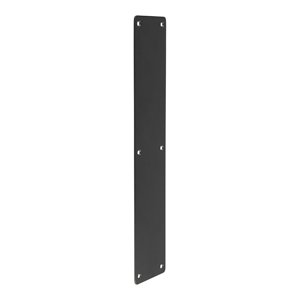 JMB82 : 475 x 75 x 1.0mm : Matt Black : Jedo Nero Radiused Finger Plate