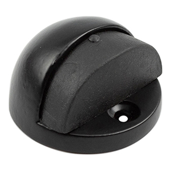 JMB86 : 46 x 26mm : Matt Black : Jedo Nero Oval Floor Door Stop