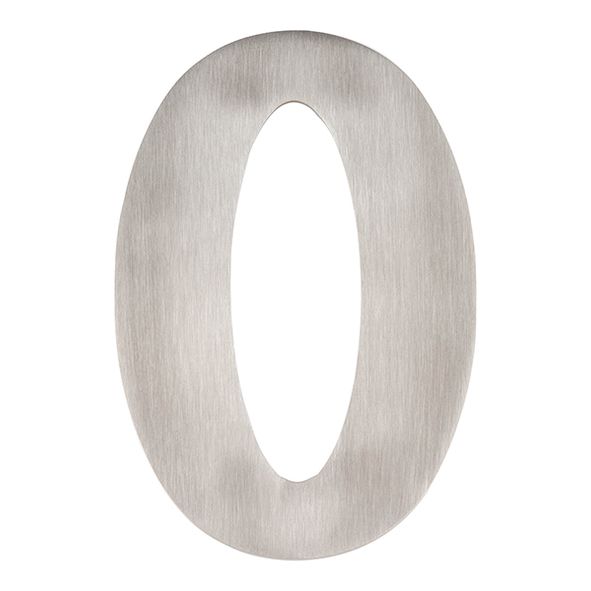 JNSS-0 • 150mm • Satin Stainless • Jedo Concealed Fixing Numeral 0