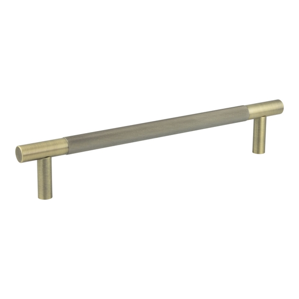 JV1800AB : 300 x 19mm : Antique Brass : Jedo Bari Knurled Bolt Fix Pull Handle