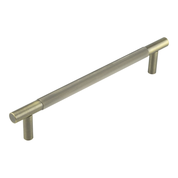JV1803AB : 300 x 19mm : Antique Brass : Jedo Bari Knurled Bolt Fix Pull Handle