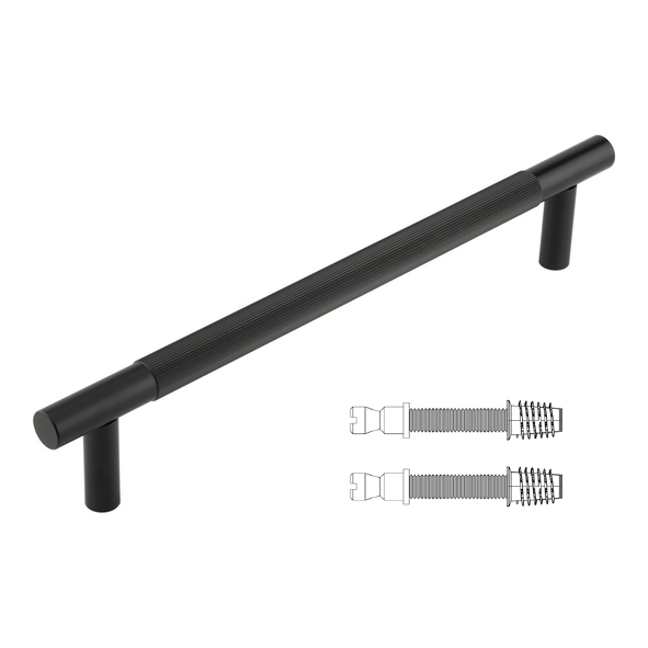 JV1803MBFF : 300 x 19mm : Matt Black : Jedo Venice Linear Secret Bolt Fix Pull Handle