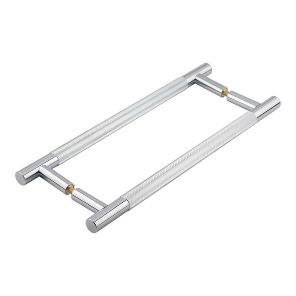 JV1803PCB2B : 300 x 19mm : Polished Chrome : Jedo Venice Linear Back To Back Pull Handles