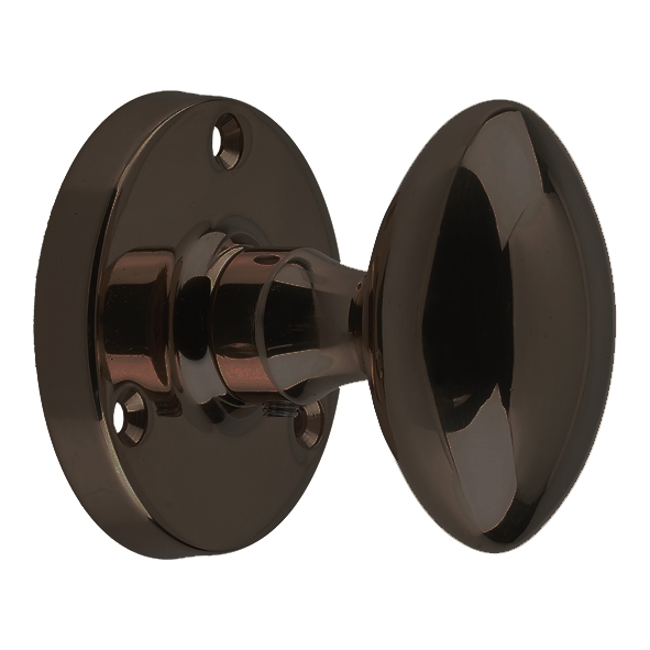 JV34BDB • Dark Bronze • Jedo Contract Oval Mortice Knobs On Round Roses