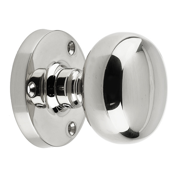 JV35BPC • Polished Chrome • Jedo Contract Mushroom Mortice Knobs On Round Roses