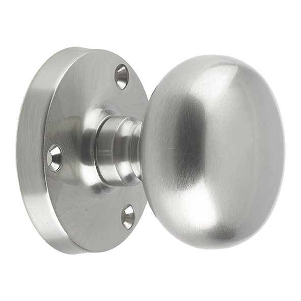 JV35BSC • Satin Chrome • Jedo Contract Mushroom Mortice Knobs On Round Roses