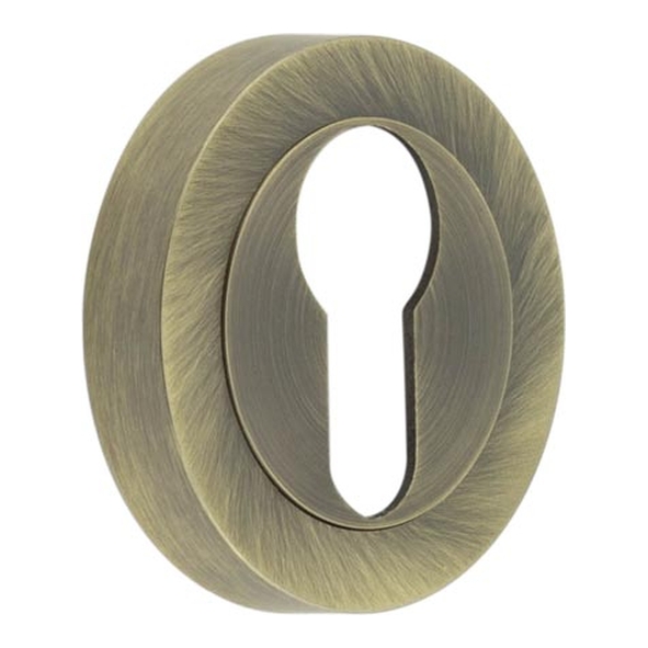 JV503EAB  Antique Brass  Jedo Euro Cylinder Escutcheon