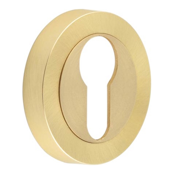 JV503ESB  Satin Brass  Jedo Euro Cylinder Escutcheon