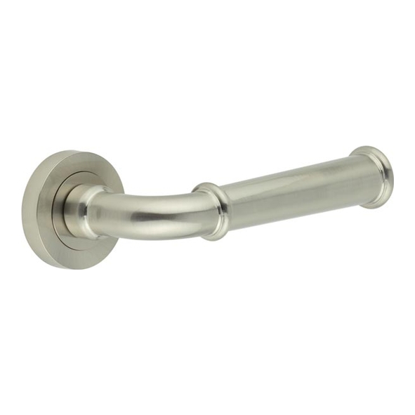 JV847SN  Satin Nickel  Jedo Classic Levers On Round Roses