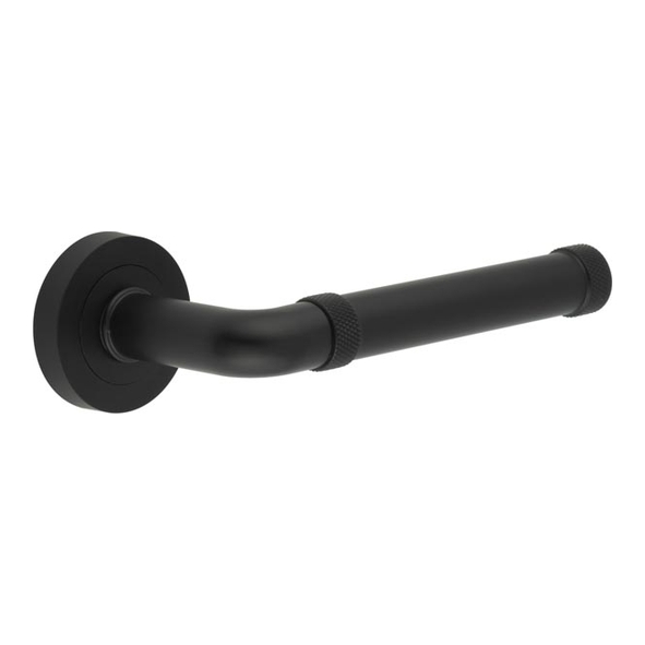 JV853MB  Matt Black  Jedo Midtown Levers On Round Roses