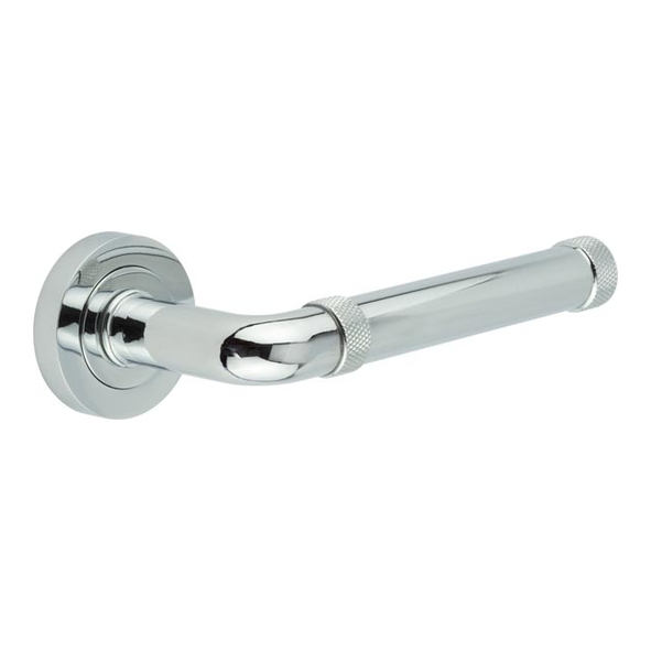 JV853PC  Polished Chrome  Jedo Midtown Levers On Round Roses