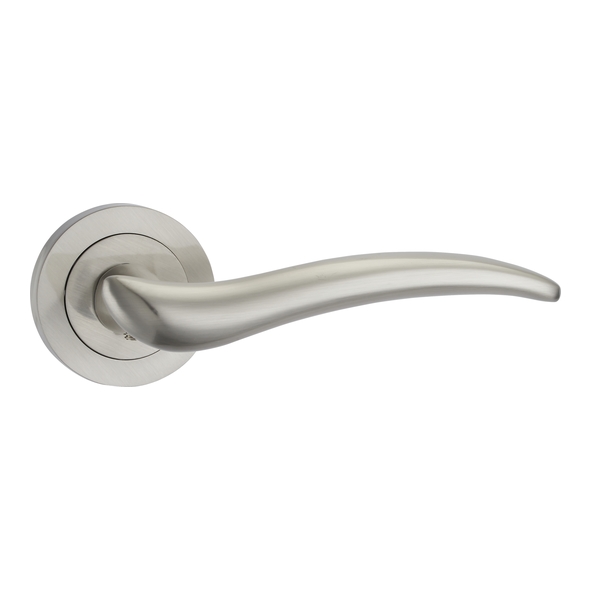 FCOSWI-SN • Satin Nickel • Fortessa Swish Levers On Round Roses