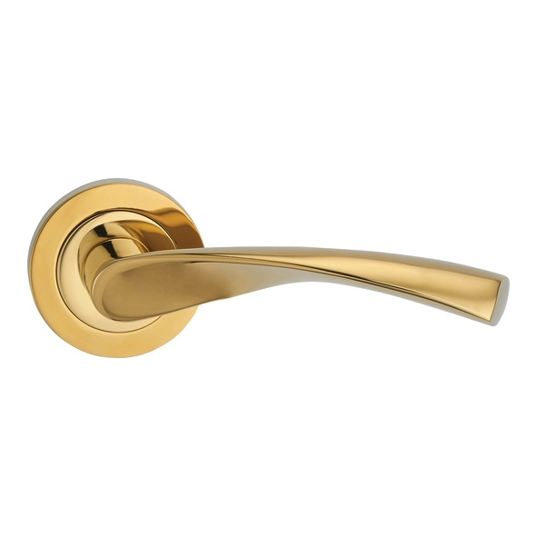 FCOVER-PVD • PVD Brass • Fortessa Verto Levers On Round Roses