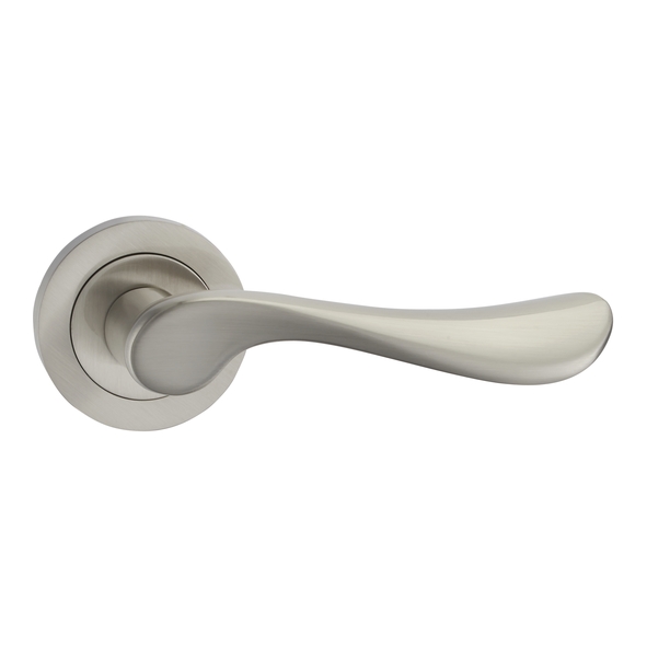 FCOWAV-SN • Satin Nickel • Fortessa Wave Levers On Round Roses