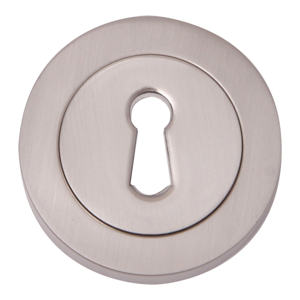 FESC-SN  Satin Nickel  Fortessa Round Mortice Key Escutcheons