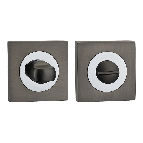 FGWCSTT-GMG • Black / Polished Nickel • Fortessa Square Bathroom Turns With Releases