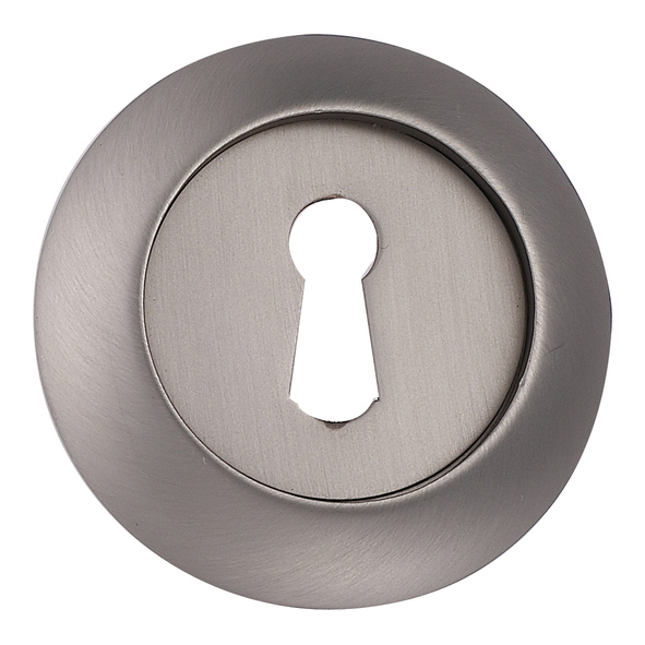 FRESC-SN  Satin Nickel  Fortessa Bevelled Round Mortice Key Escutcheons