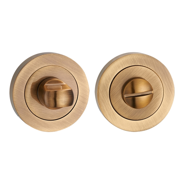 FWCTT-AB • Antique Bronze • Fortessa Round Bathroom Turns With Releases