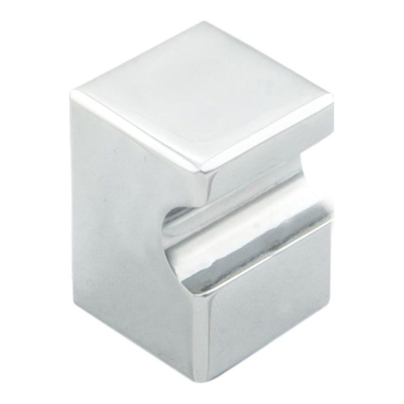 FTD2525ACP • 18 x 18 x 25mm • Polished Chrome • Fingertip Design Square Cabinet Knob