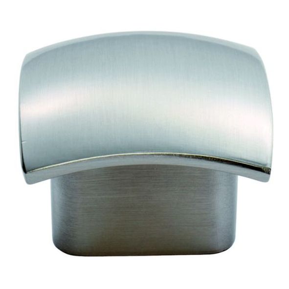 FTD3565SN • 32 x 30 x 24mm • Satin Nickel • Fingertip Design Helio Cabinet Knob