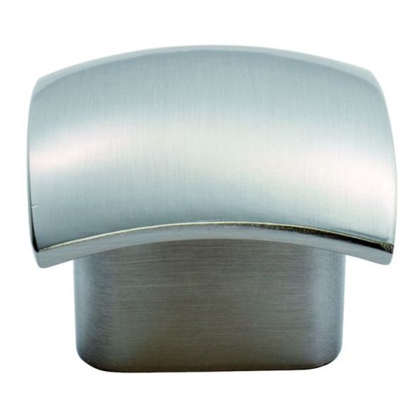 FTD3565SN  32 x 30 x 24mm  Satin Nickel  Fingertip Design Helio Cabinet Knob