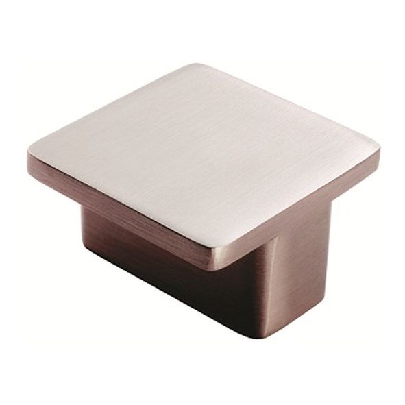 FTD4045ASN • 38 x 38 x 21mm • Satin Nickel • Fingertip Design Marin Cabinet Knob