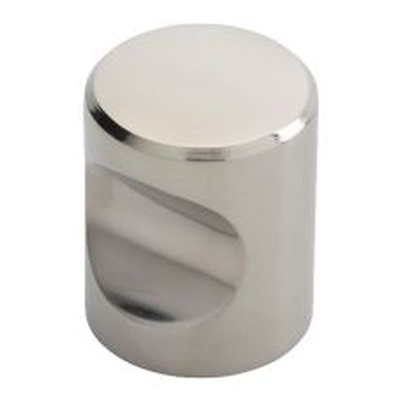 FTD430CPS • 25 x 25 x 30mm • Polished Stainless • Fingertip Design Cylindrical Cabinet Knob