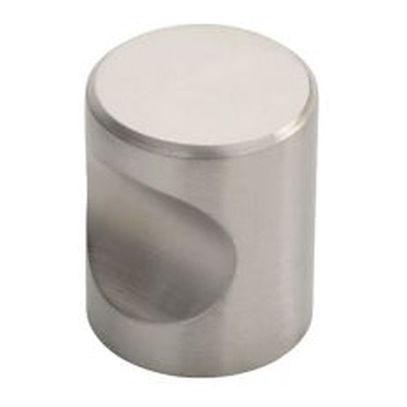 FTD430CSS • 25 x 25 x 30mm • Satin Stainless • Fingertip Design Cylindrical Cabinet Knob
