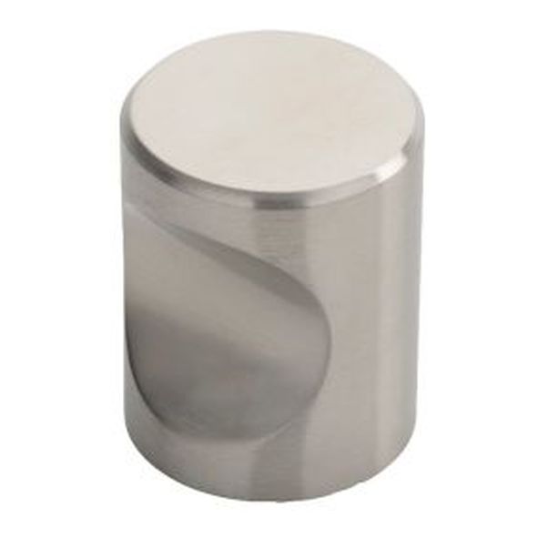 FTD430DSS • 30 x 30 x 37mm • Satin Stainless • Fingertip Design Cylindrical Cabinet Knob