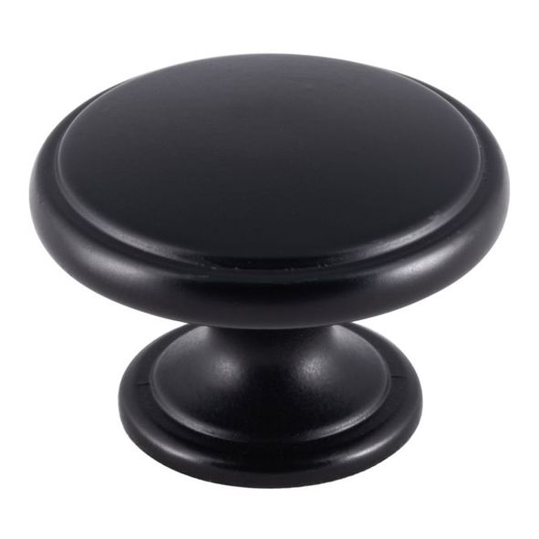 FTD524MB • 38 x 25 x 26mm • Matt Black • Fingertip Design Oxford Cabinet Knob