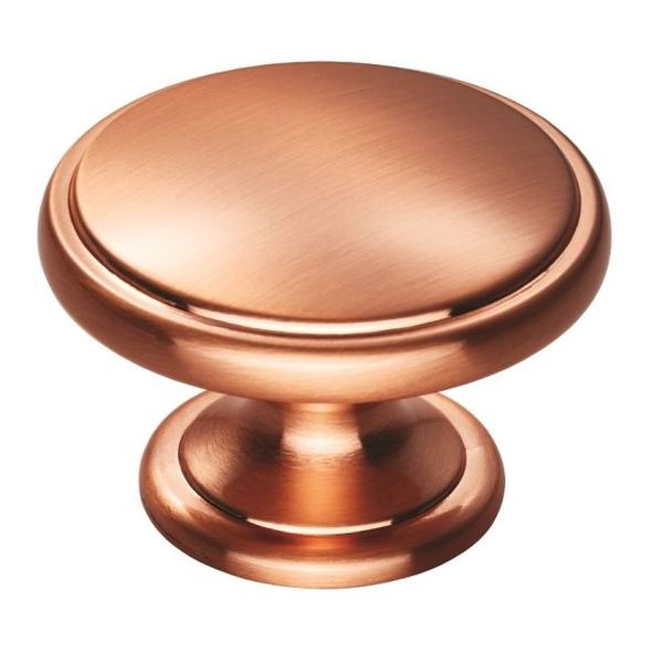FTD524SCO • 38 x 25 x 26mm • Satin Copper • Fingertip Design Oxford Cabinet Knob