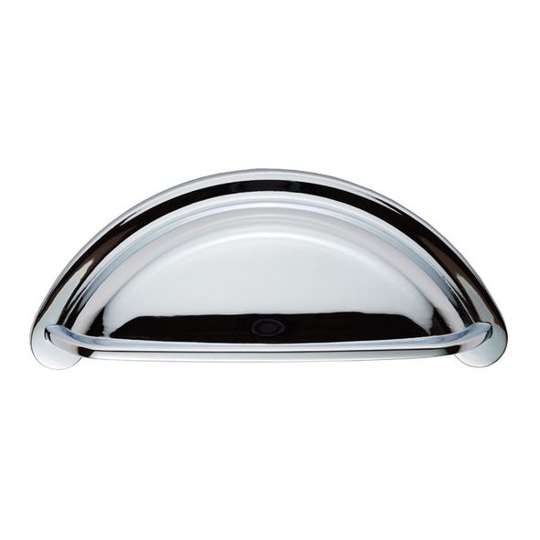 FTD557CP • 76 x 94 x 24mm • Polished Chrome • Fingertip Design Cottage Cabinet Cup Handle