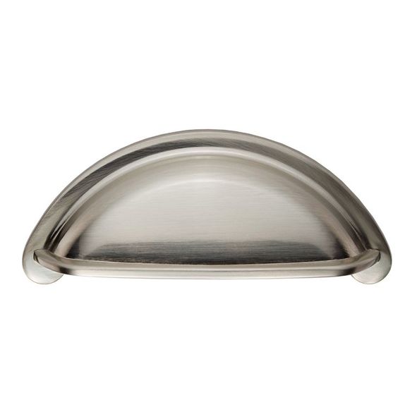 FTD557SN  76 x 94 x 24mm  Satin Nickel  Fingertip Design Cottage Cabinet Cup Handle