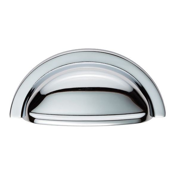 FTD558CP • 76 x 92 x 20mm • Polished Chrome • Fingertip Design Oxford Cabinet Cup Handle