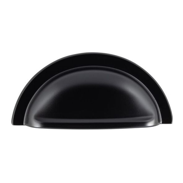 FTD558MB  76 x 92 x 20mm  Matt Black  Fingertip Design Oxford Cabinet Cup Handle