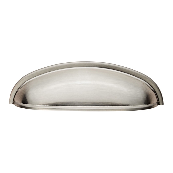 FTD559SN • 76 x 125 x 24mm • Satin Nickel • Fingertip Design Modern Shaker Cabinet Cup Handle