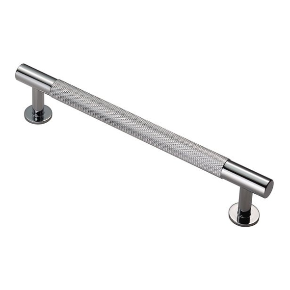 FTD700CCP • 160 c/c x 190 x 12 x 36mm • Polished Chrome • Fingertip Design Knurled Cabinet Pull Handle