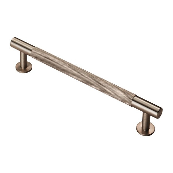 FTD700CSN • 160 c/c x 190 x 12 x 36mm • Satin Nickel • Fingertip Design Knurled Cabinet Pull Handle