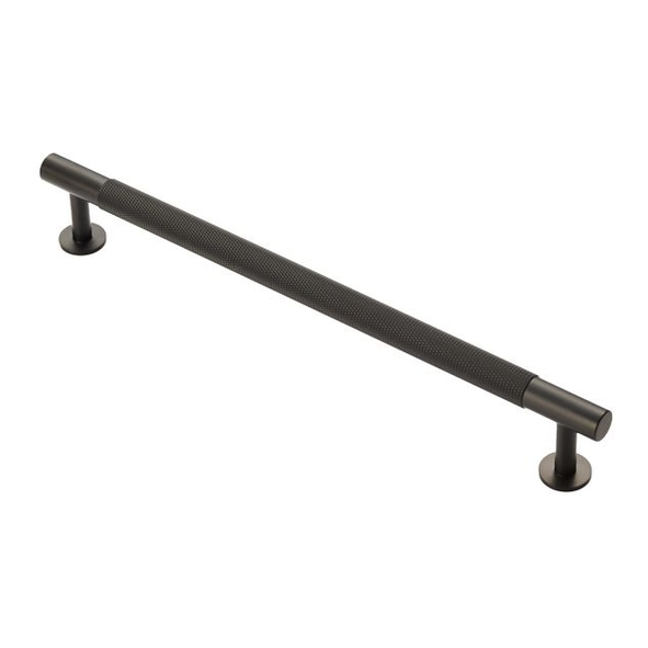 FTD700EMB  224 c/c x 254 x 12 x 36mm  Matt Black  Fingertip Design Knurled Cabinet Pull Handle