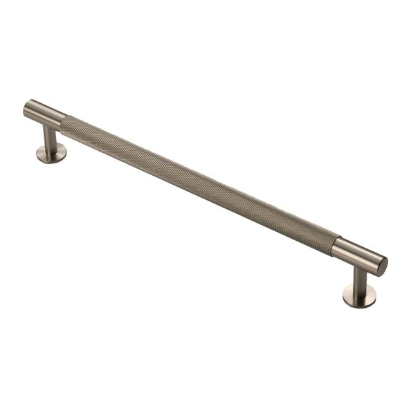 FTD700ESN • 224 c/c x 254 x 12 x 36mm • Satin Nickel • Fingertip Design Knurled Cabinet Pull Handle