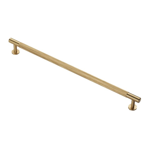 FTD700HSB  320 c/c x 350 x 12 x 36mm  Satin Brass  Fingertip Design Knurled Cabinet Pull Handle