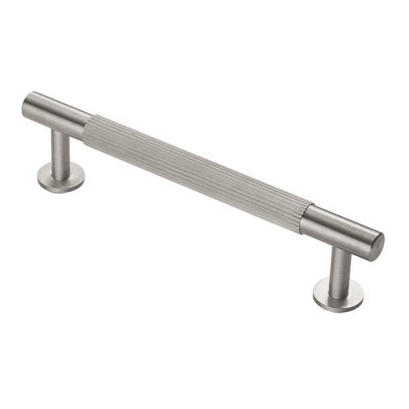 FTD710BSN  128 c/c x 158 x 12 x 36mm  Satin Nickel  Fingertip Design Lines Cabinet Pull Handle