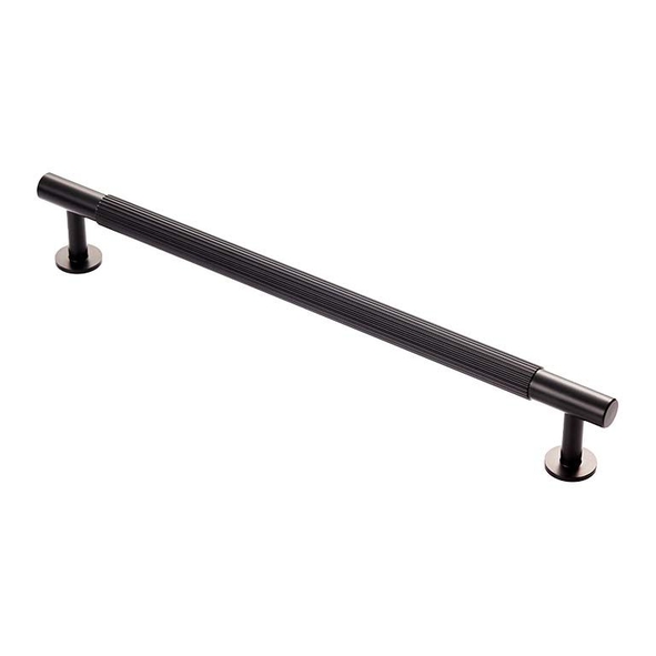 FTD710EMB • 224 c/c x 254 x 12 x 36mm • Matt Black • Fingertip Design Lines Cabinet Pull Handle