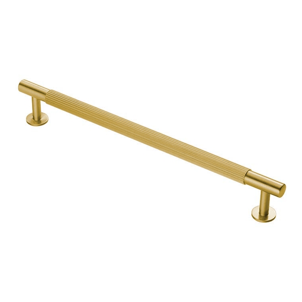 FTD710ESB  224 c/c x 254 x 12 x 36mm  Satin Brass  Fingertip Design Lines Cabinet Pull Handle