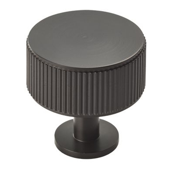 FTD713MB  35 x 34mm  Matt Black  Fingertip Design Lines Radio Cabinet Knob