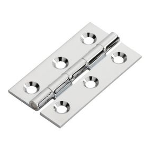 FTD800CCP • 50 x 28 x 1.5mm • Polished Chrome • Fingertip Design Small Cabinet Butt Hinges