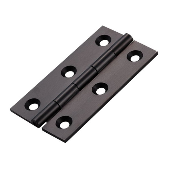 FTD800DMB • 64 x 35 x 2mm • Matt Black • Fingertip Design Small Cabinet Butt Hinges