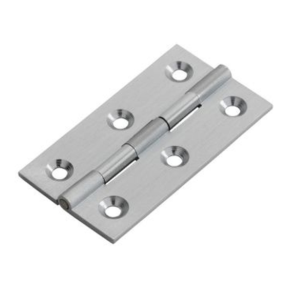 FTD800DSC  64 x 35 x 2mm  Satin Chrome  Fingertip Design Small Cabinet Butt Hinges