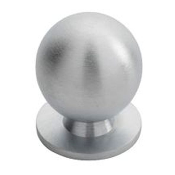 CH6CSC • 25 x 25 x 31mm • Satin Chrome • Fingertip Design Ball Cabinet Knob